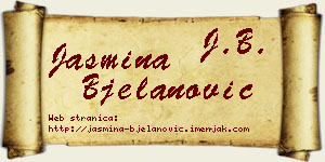 Jasmina Bjelanović vizit kartica